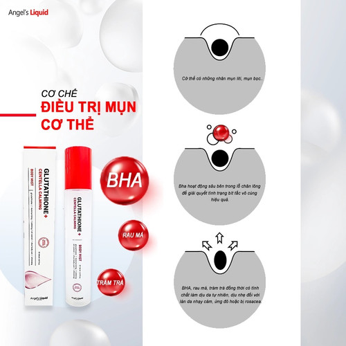 angel's liquid glutathione body mist ANGEL'S LIQUID Glutathione + Spot Care Body Mist main image 1