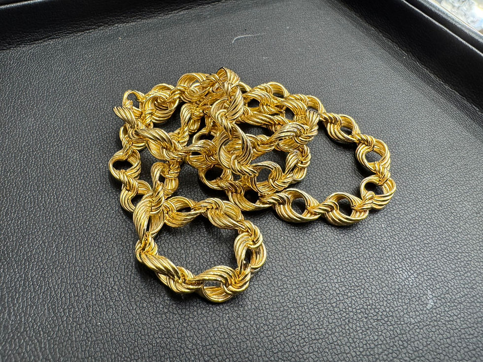 K18 イタリー中空ネックレス