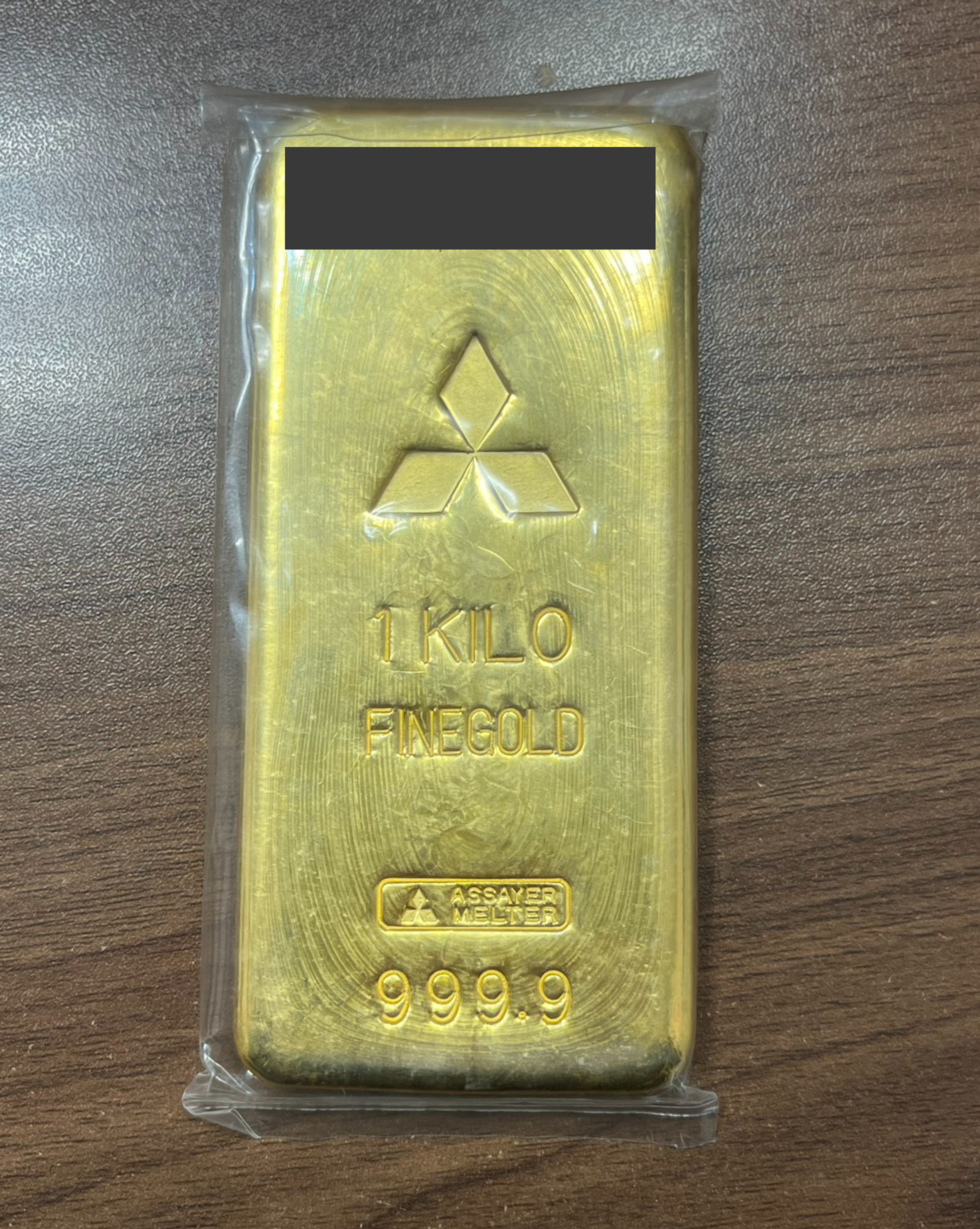 買取実績：金 Au インゴット 1kgの外観