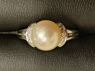 パールPt900リング