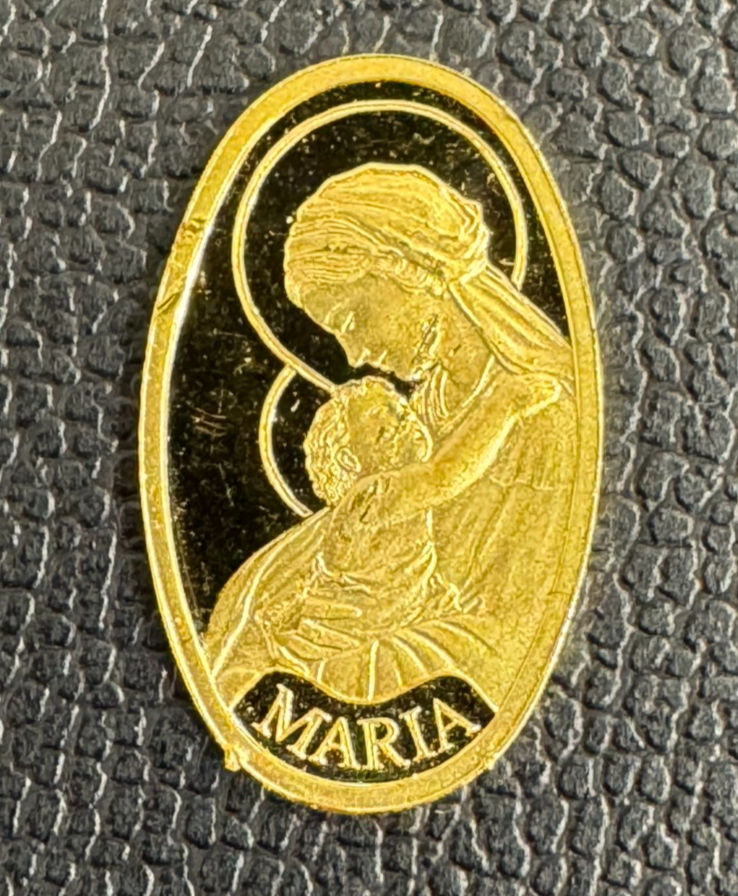 純金プレート　マリア様