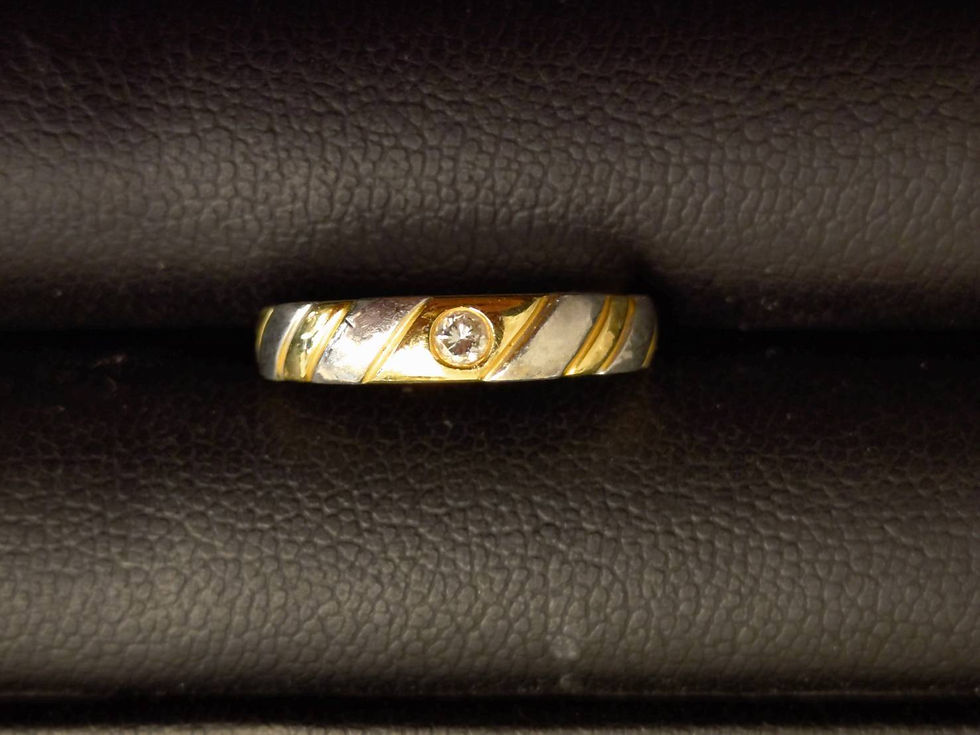 ダイヤモンド 金プラチナコンビリング