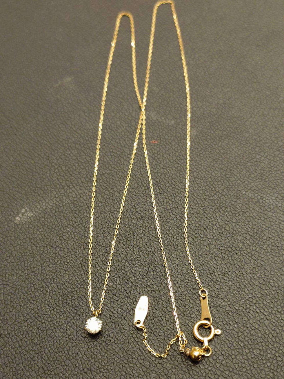 ダイヤモンド K18ネックレス