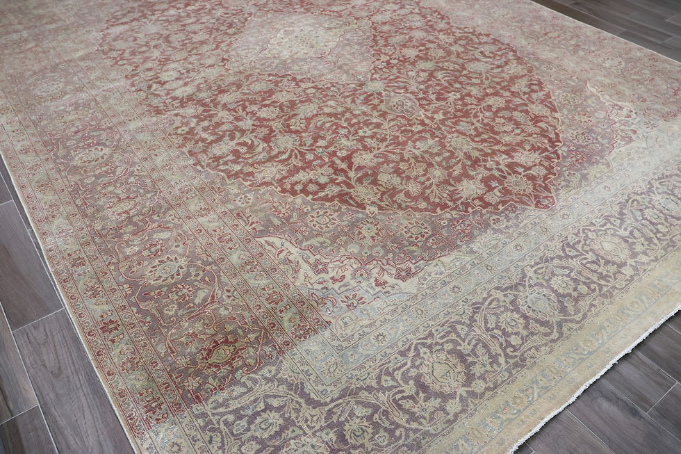 Thumbnail: 10A665 Persian Kashan 9.9 x13.6