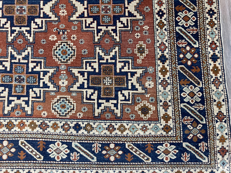 Thumbnail: 3A382 Antique Shirvan 3.8 x 4.8