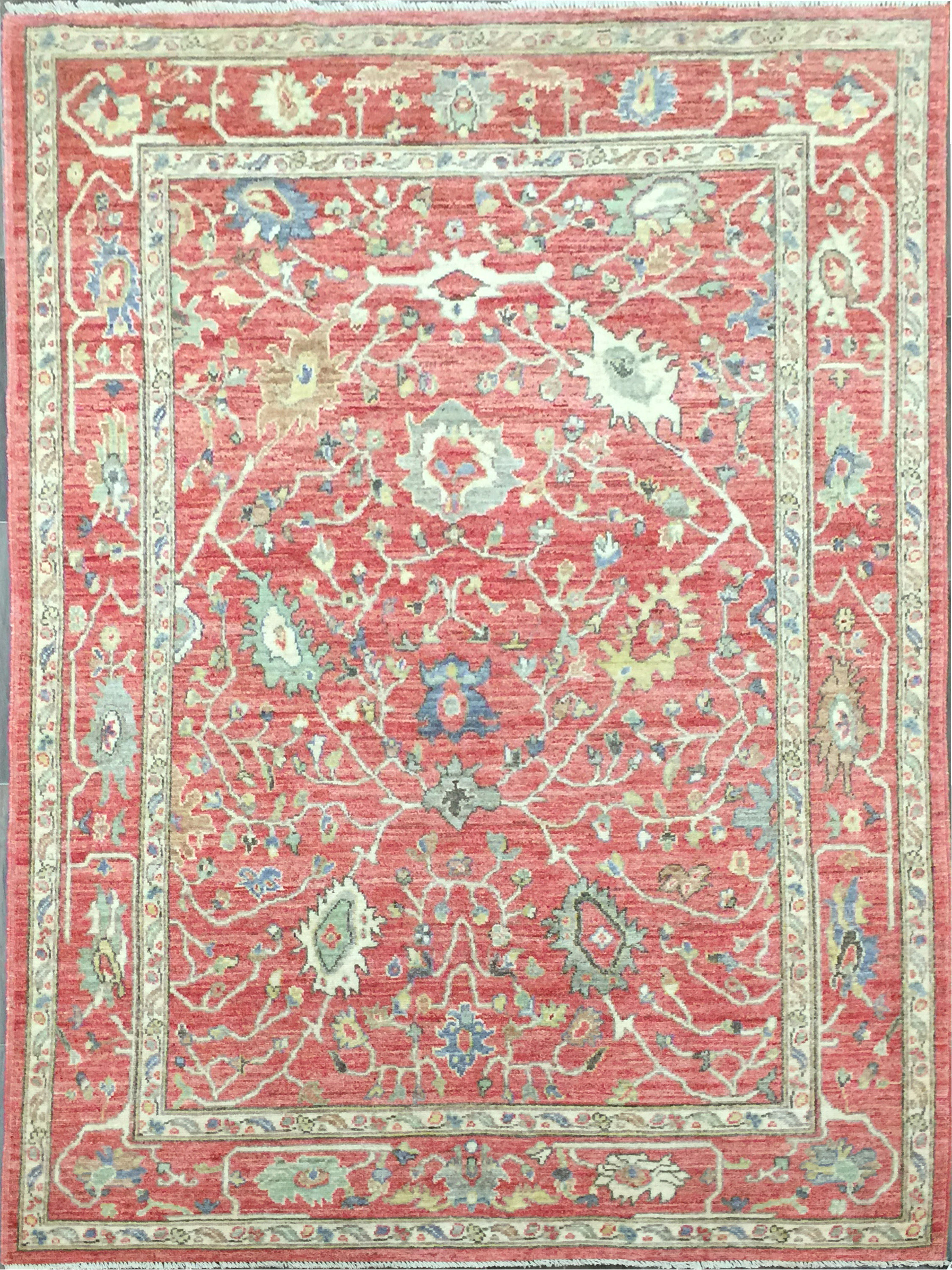6A0210 Afghan Oushak 6x9.5