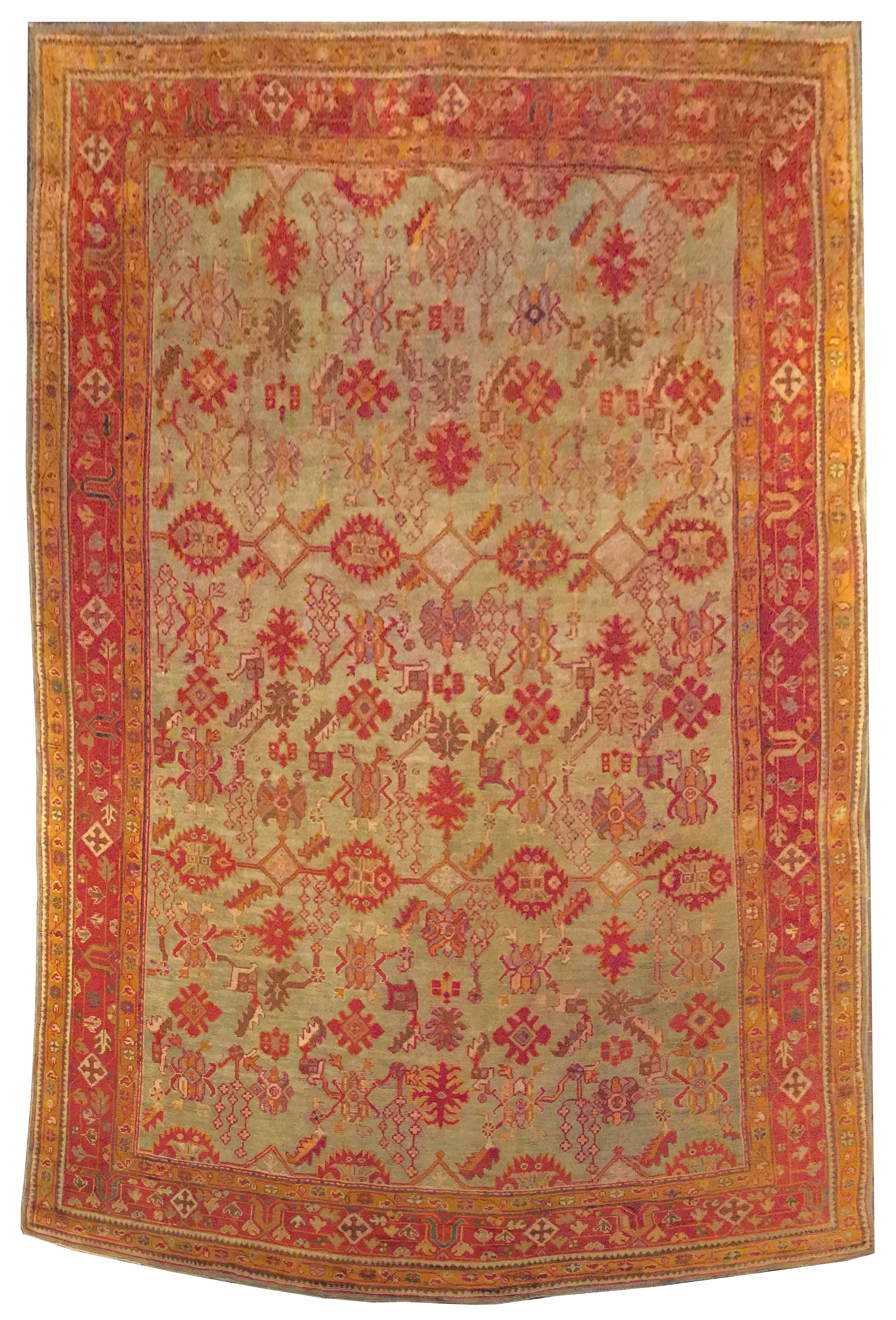 O43 Turkish Oushak 12.2x17.3