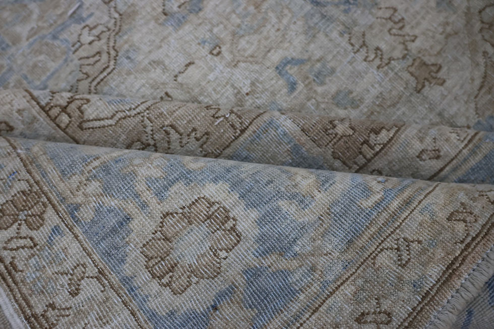Thumbnail: 8A9482 Afghan Vintage Heriz 8 x 9.6