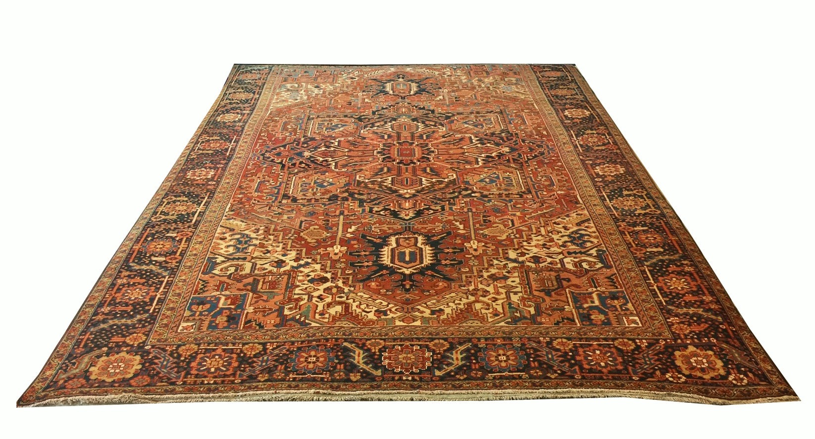 9093 Persian Heriz 8.9x12.4