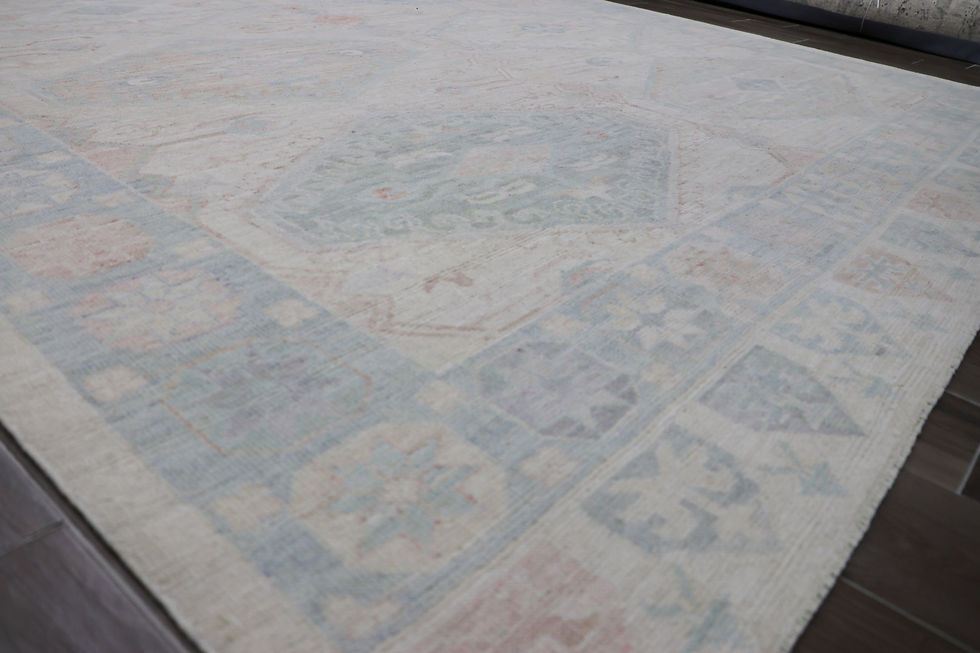 Thumbnail: 8623 Afghan Oushak 7.9 x 9.9