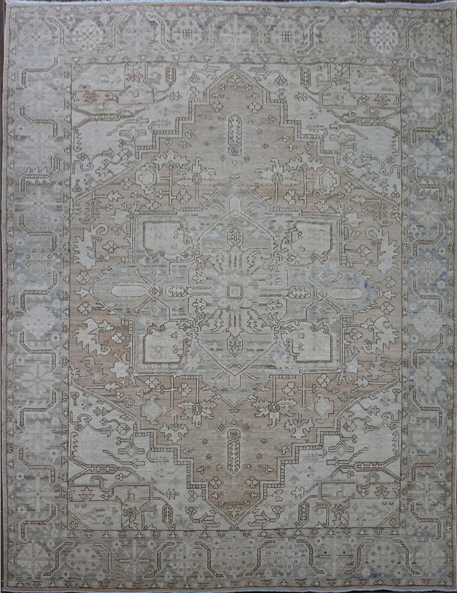 9481 Afghan Heriz 9 x 11.9