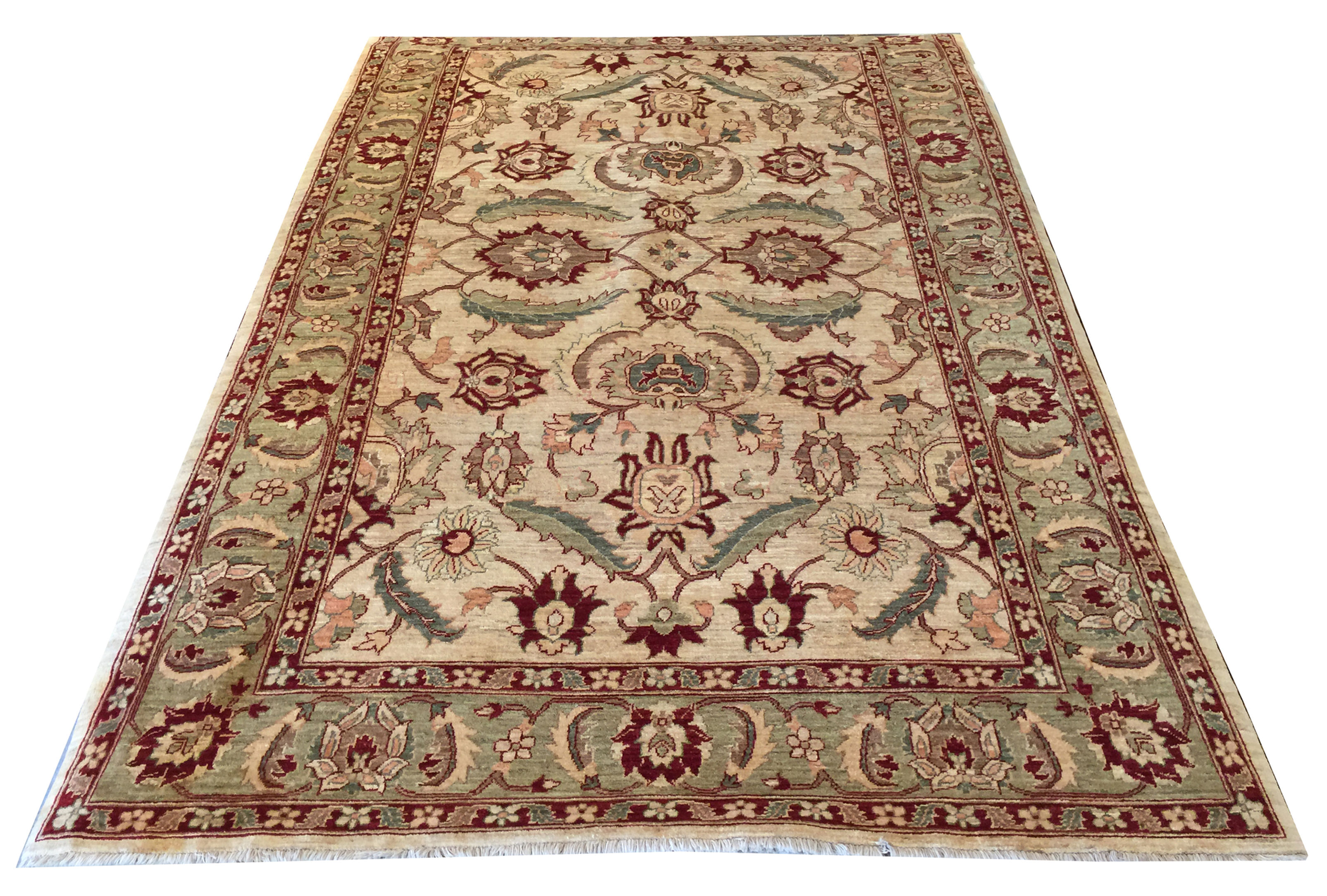 6A0047 Afghan Tabriz 6x9.1