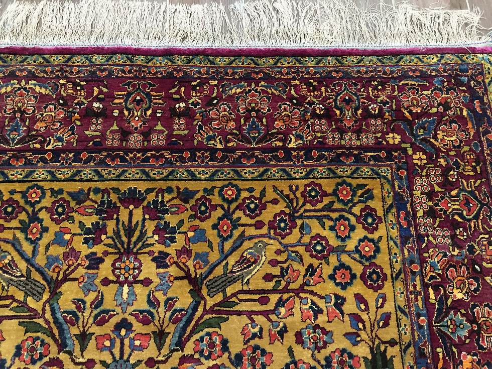 Thumbnail: A218 Persian Silk Kashan 4.6x6.8