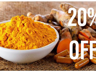 Weekly Special: All Turmeric / Curcumin products are 20% OFF