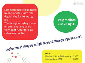 Påmeldingen har åpnet for årets sommerseilskole!