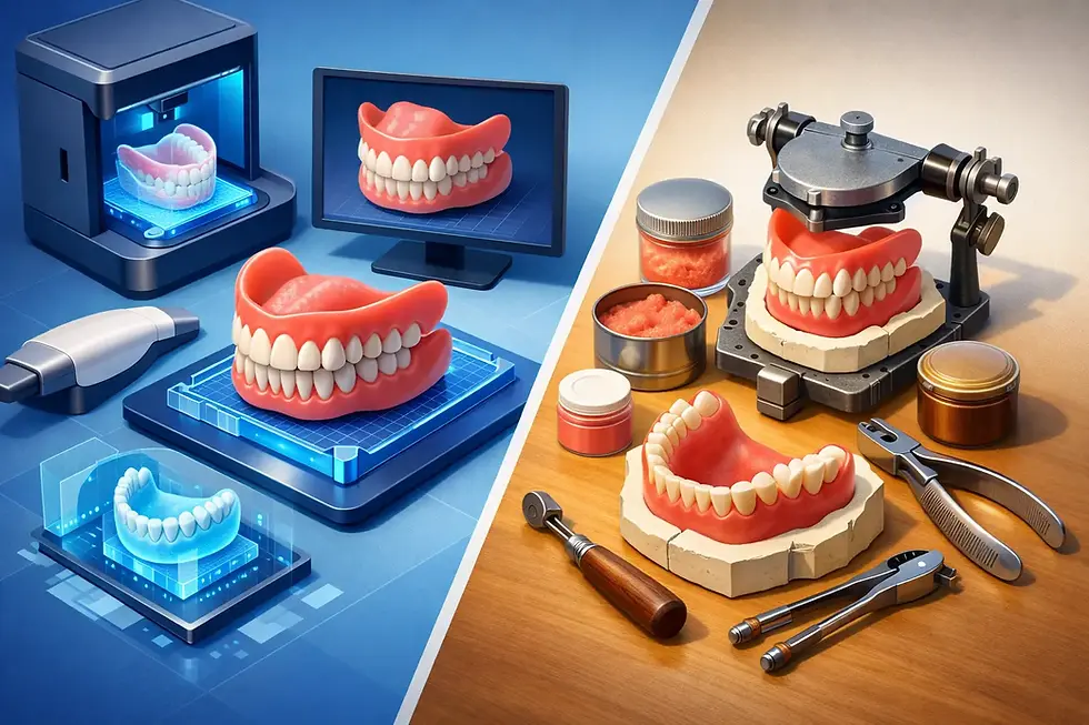 Digital Dentures vs Traditional Dentures
