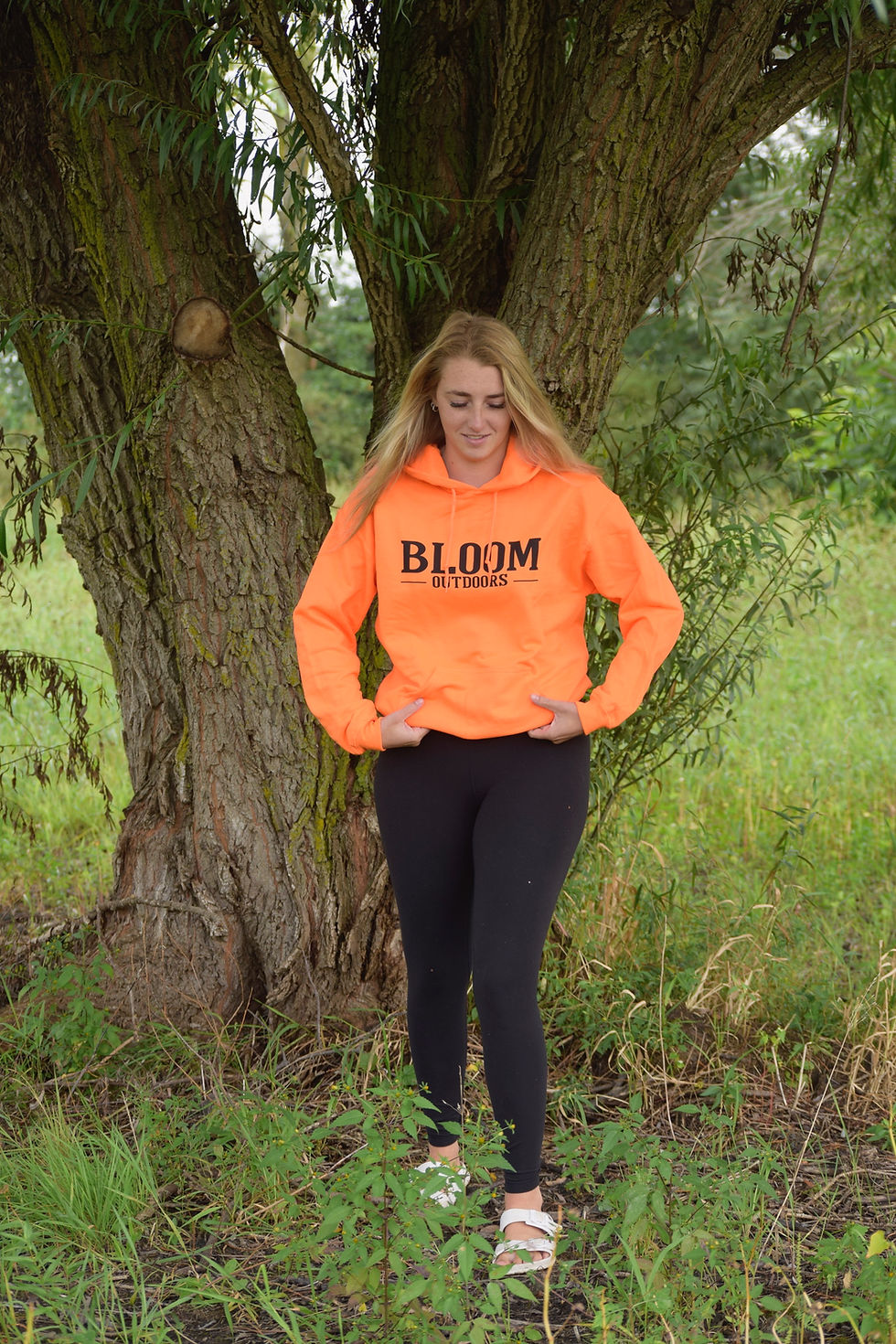 Thumbnail: Hunting Orange Bloom Outdoors Hoodie