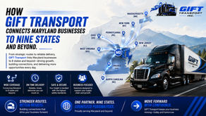 How GIFT Transport Connects Maryland Businesses to Nine States and Beyond