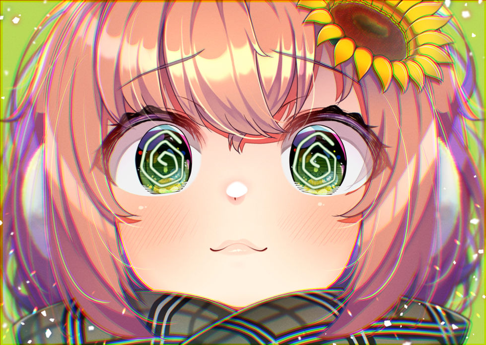ひまちゃんぐるぐる目