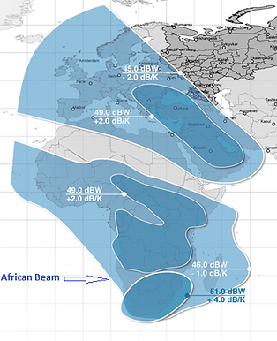 Yamal 402 satellite footprint
