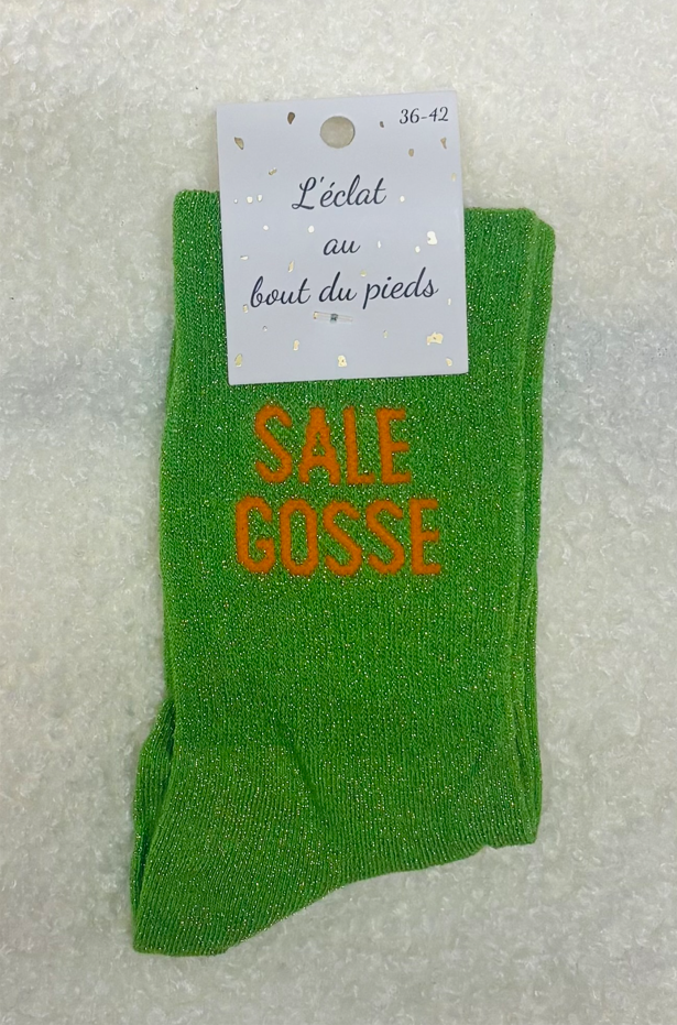 Chaussettes messages confortables, brillantes et humour pour Femme -1