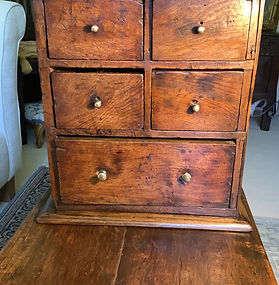 Antique 17th/18th century oak spice cabinet