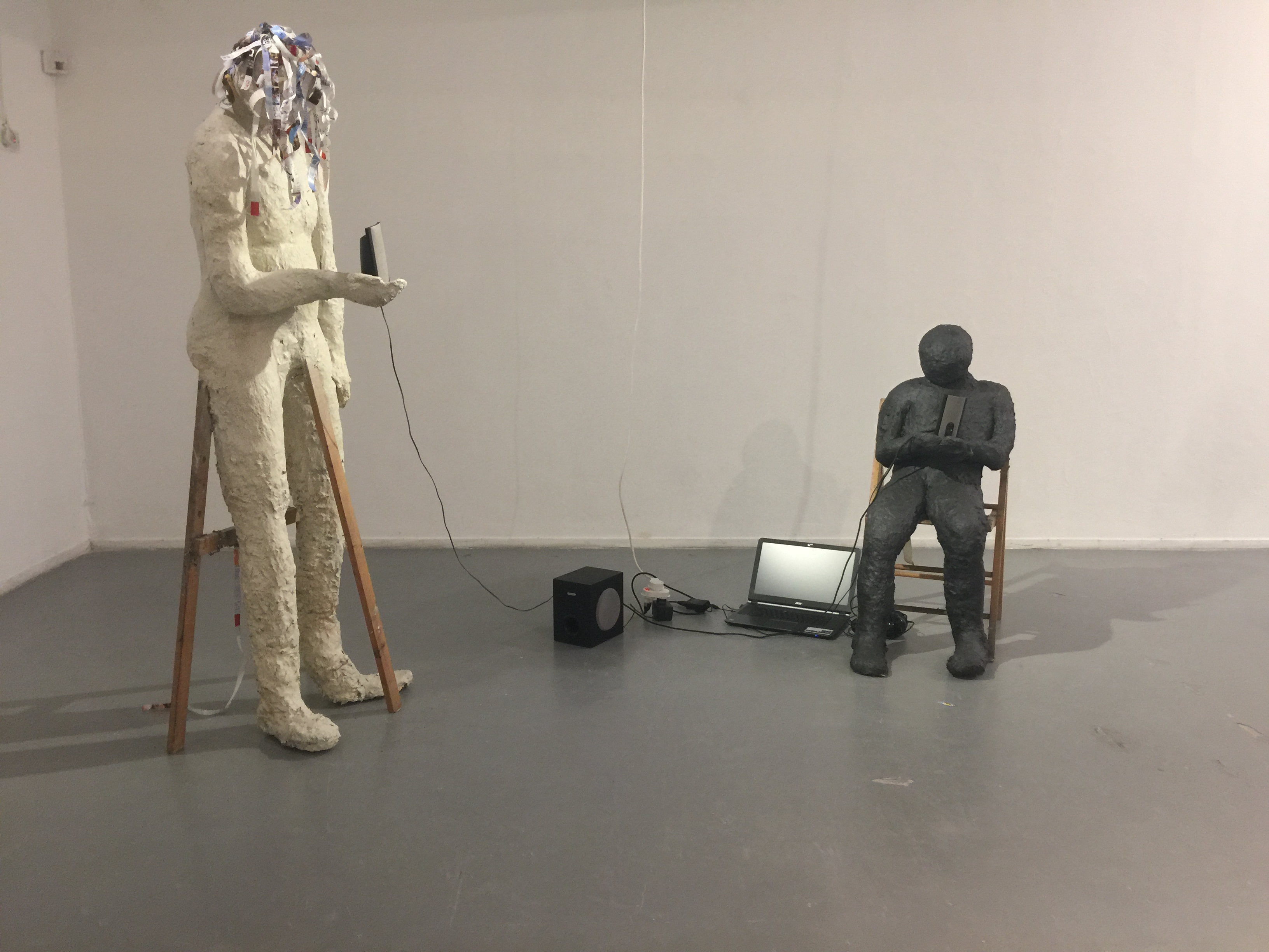 human size ,papier mache 2016
