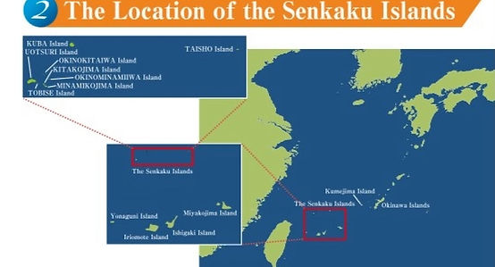 Afb 1 Locatie Senkaku eilanden