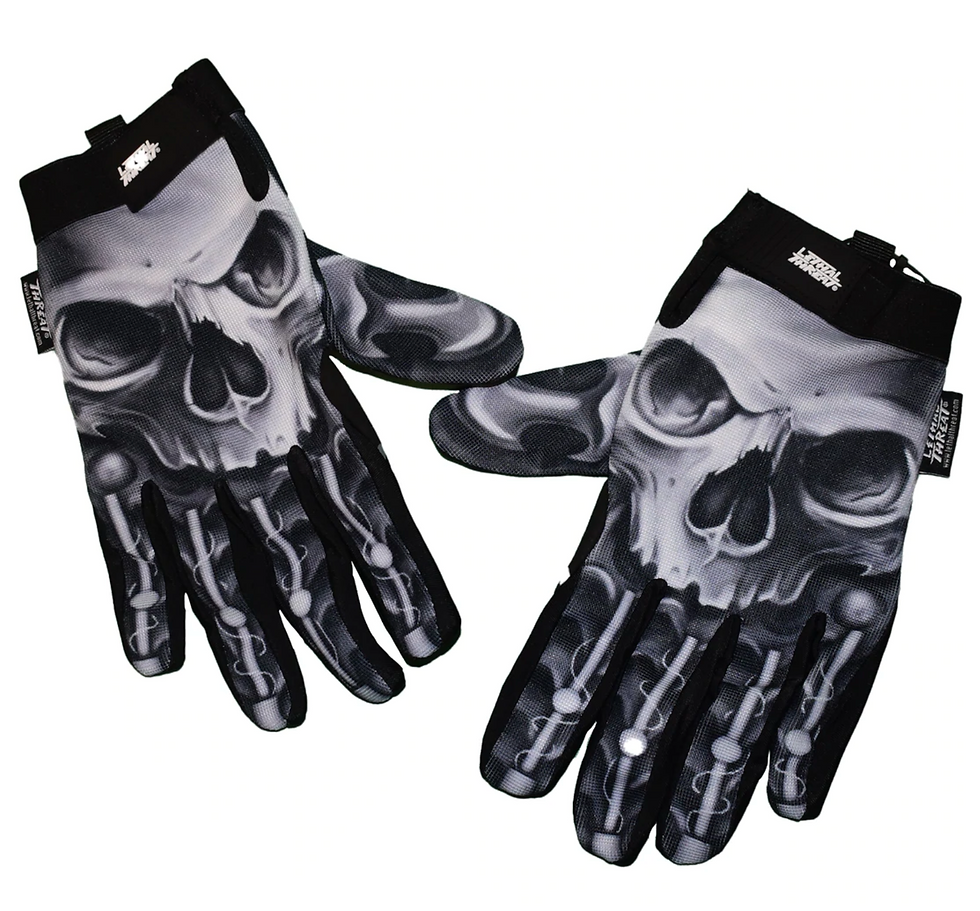 Thumbnail: LETHAL THREAT Skull Gloves