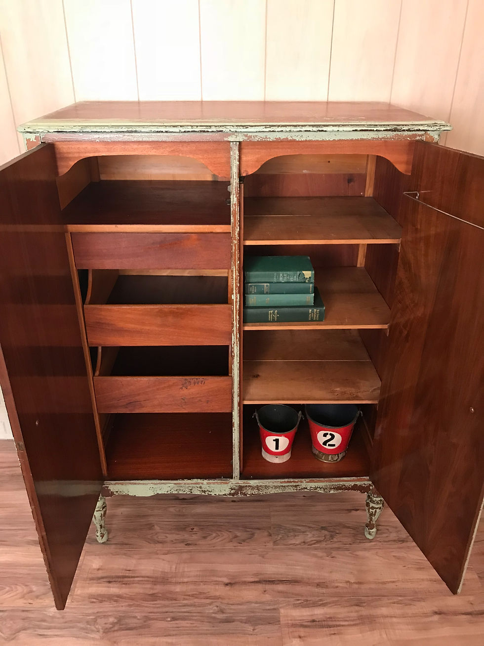 Thumbnail: Antique cabinet gentleman armoire