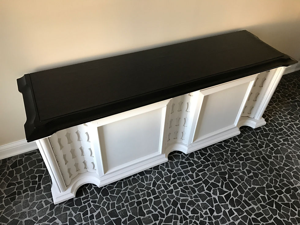 Thumbnail: Entertainment console tv stand sideboard
