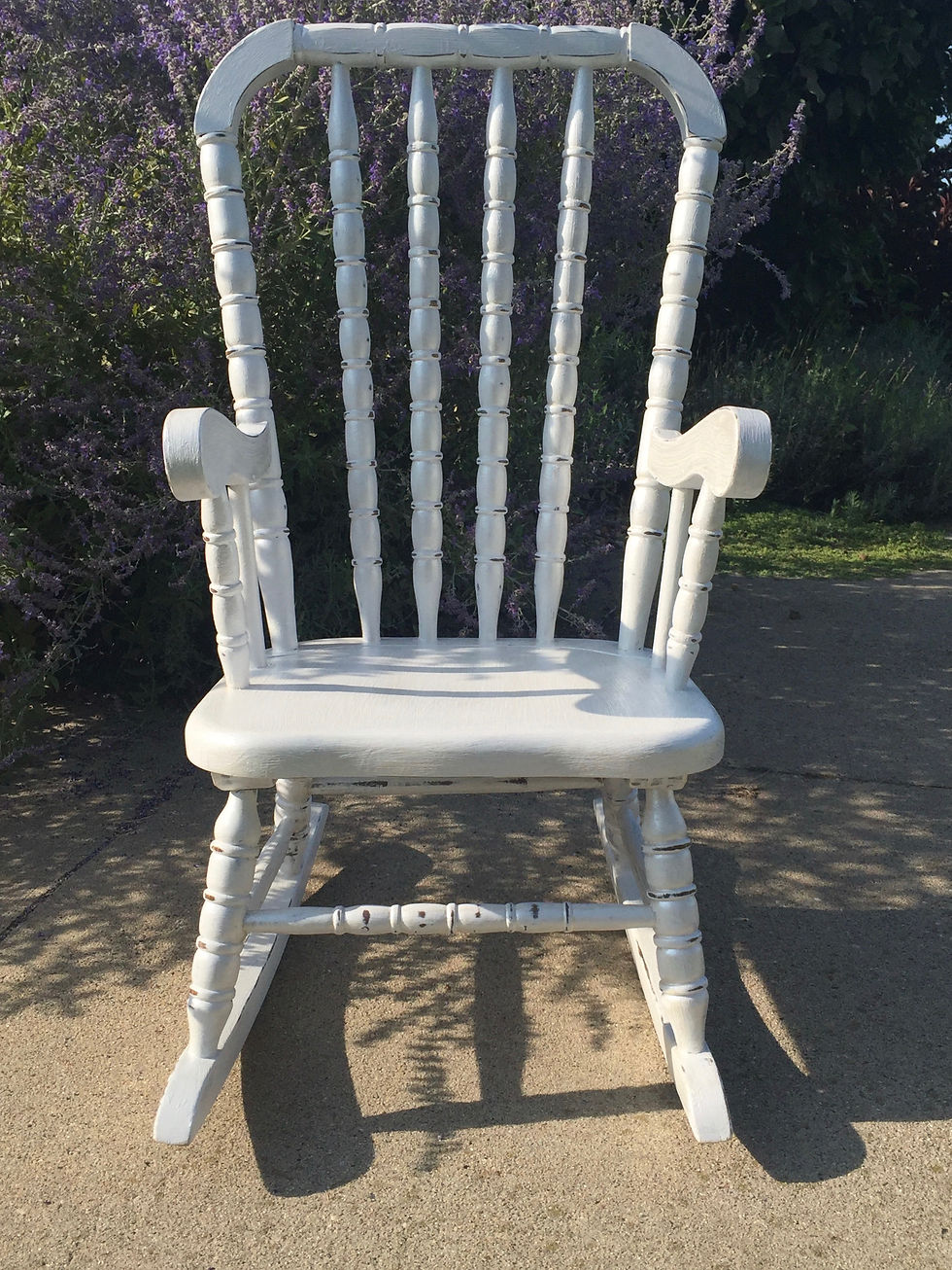 Thumbnail: Jenny Lind white toddler rocker