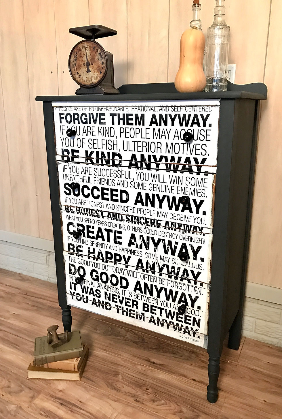 Thumbnail: 'Do it Anyway' poem dresser