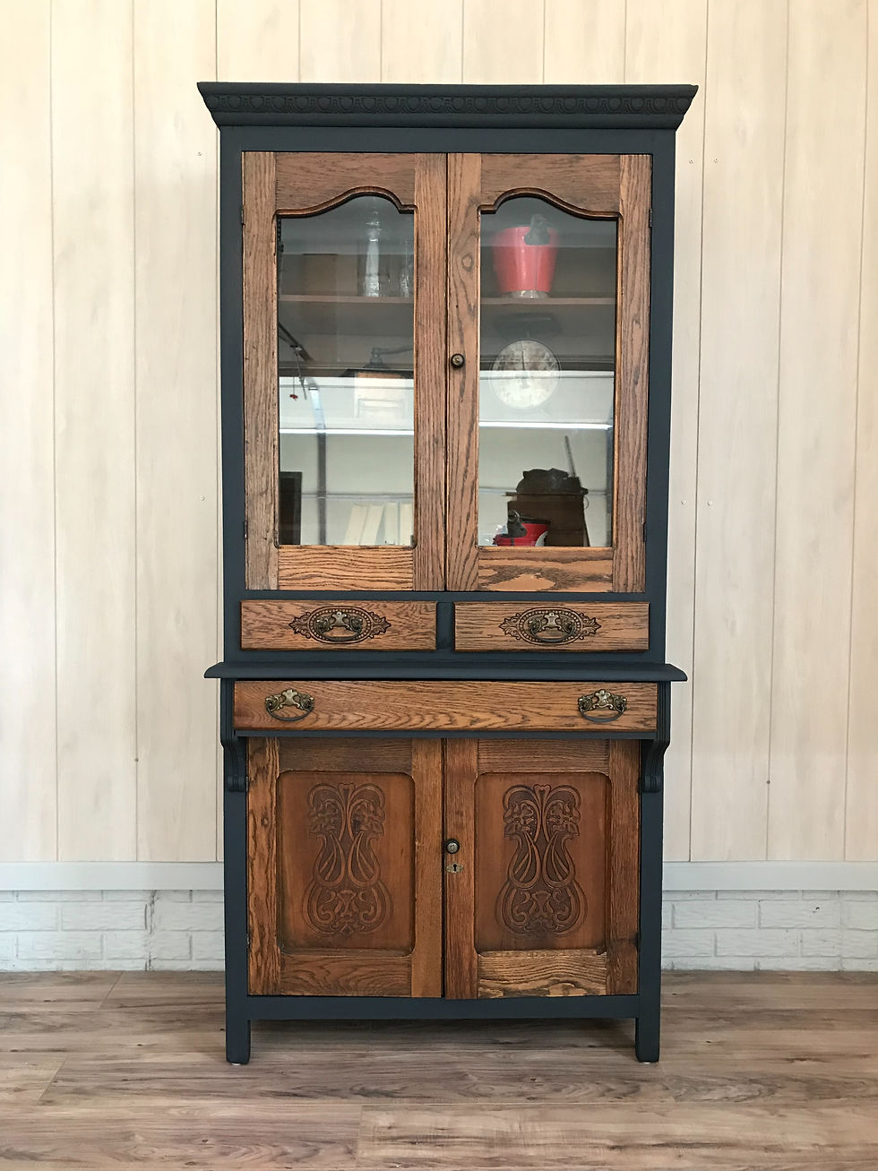 Thumbnail: Antique oak hutch 1800’s