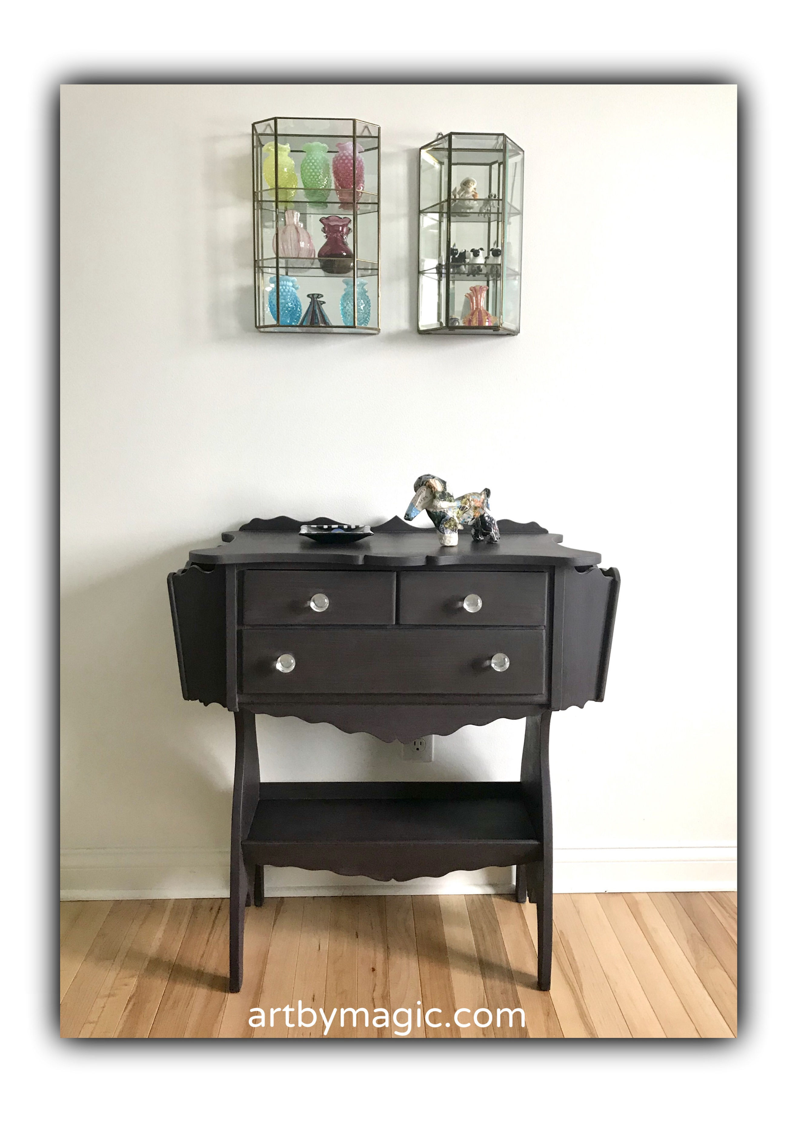 Antique petite entry table