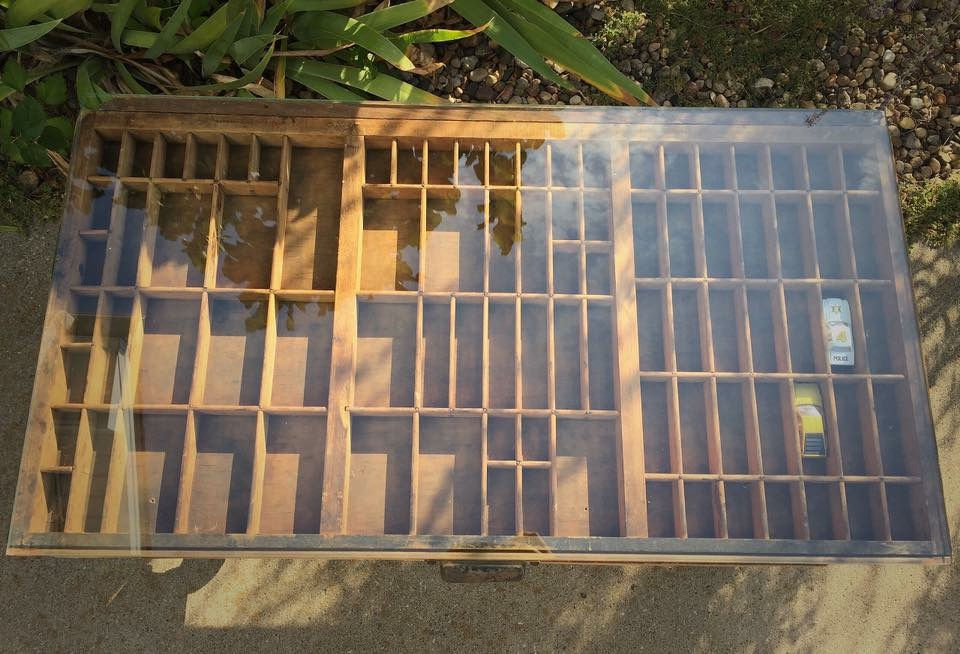 Thumbnail: Industrial printer drawer table