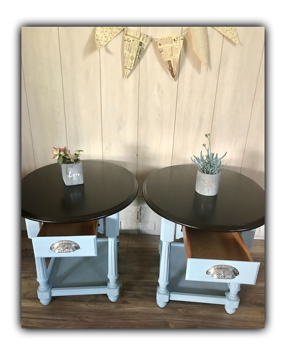 Thumbnail: Darling pair of nightstands 