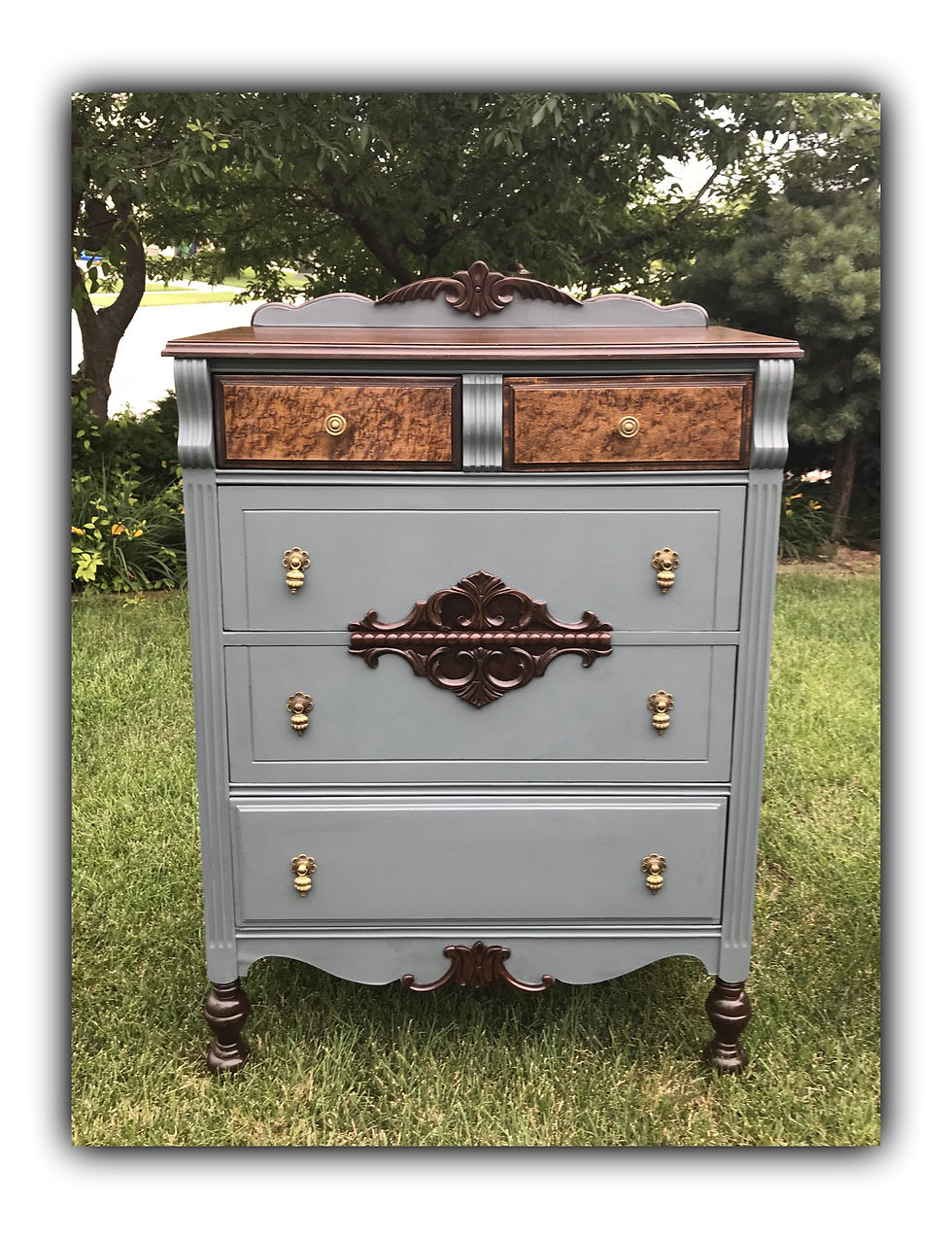 Thumbnail: Antique vanity and dresser set 