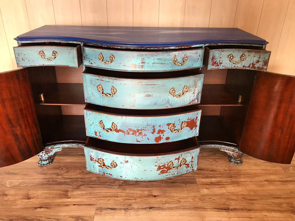 Thumbnail: Amalfi coast inspired antique buffet