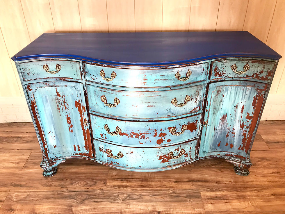Thumbnail: Amalfi coast inspired antique buffet
