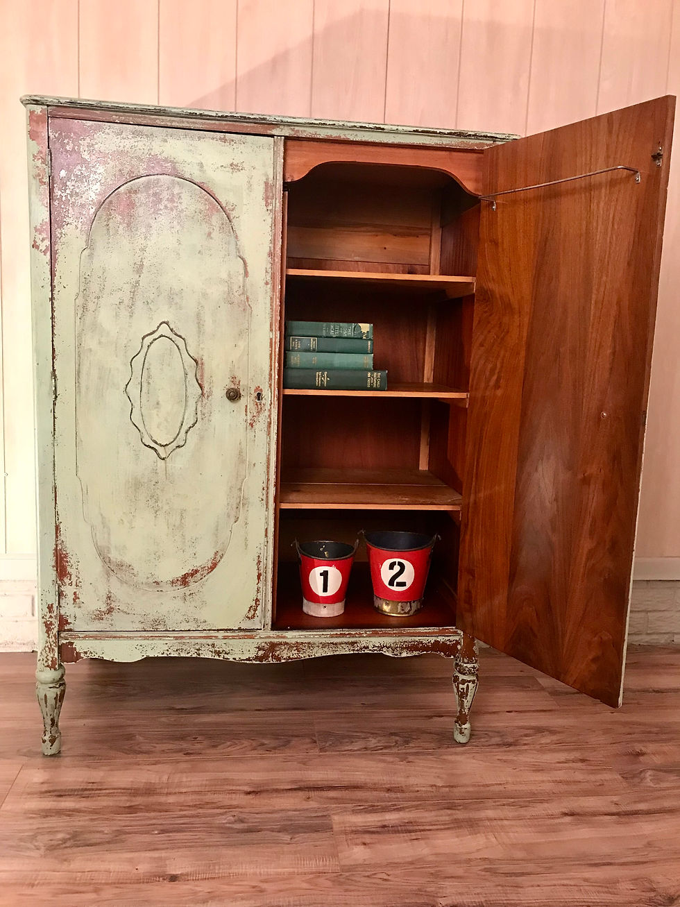 Thumbnail: Antique cabinet gentleman armoire