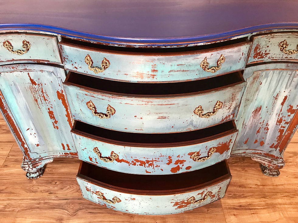 Thumbnail: Amalfi coast inspired antique buffet