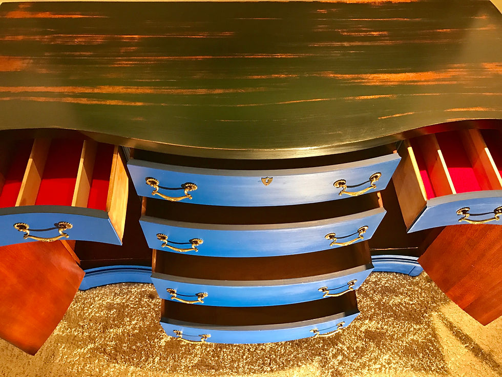 Thumbnail: Curvatious old buffet in electric cobalt 