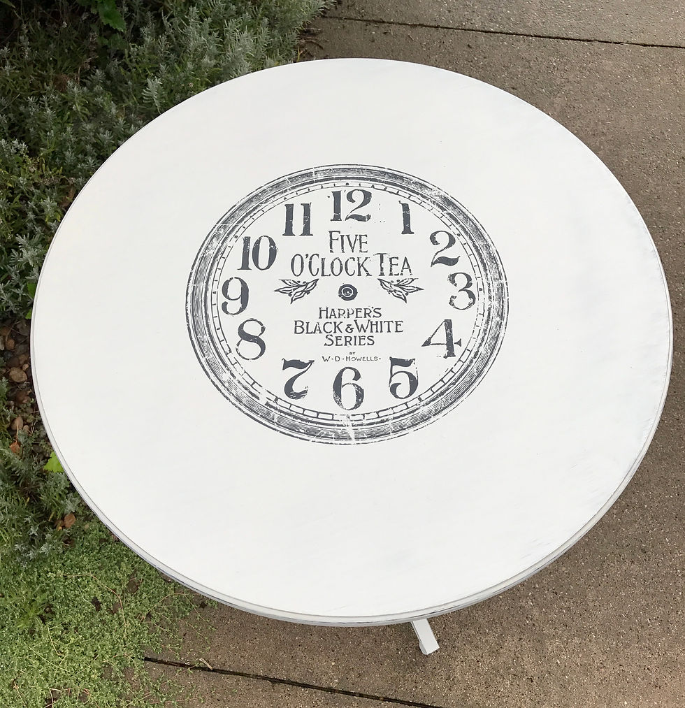 Thumbnail: Tea time accent round table