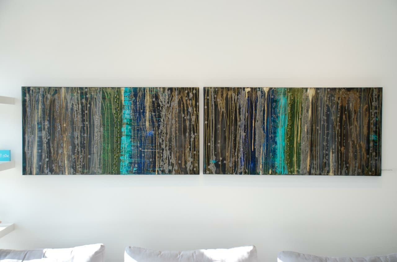 DeCode art on linen