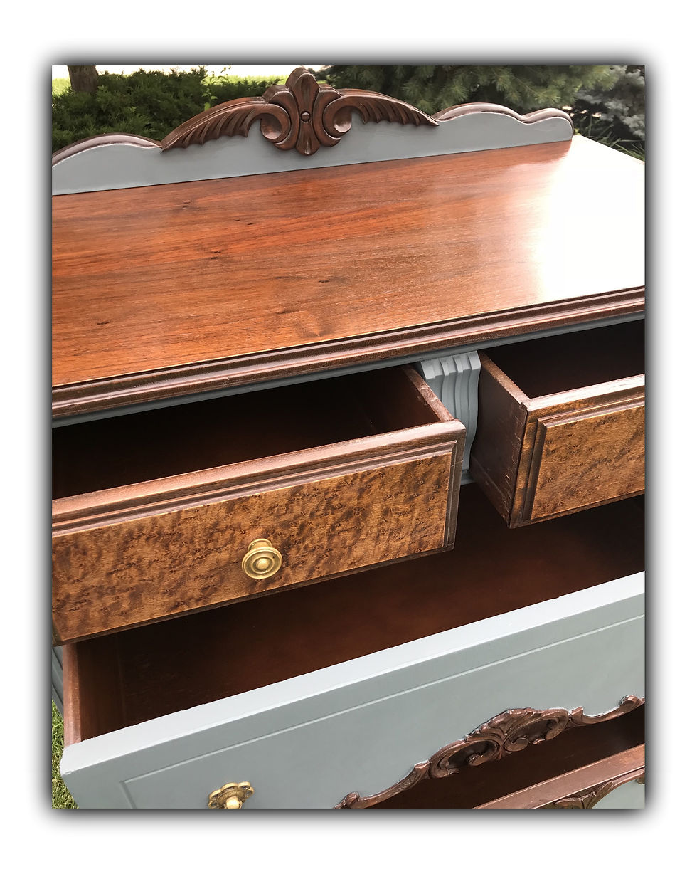 Thumbnail: Antique vanity and dresser set 