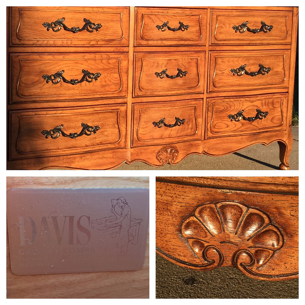 Thumbnail: Davis Co white oak dresser restored