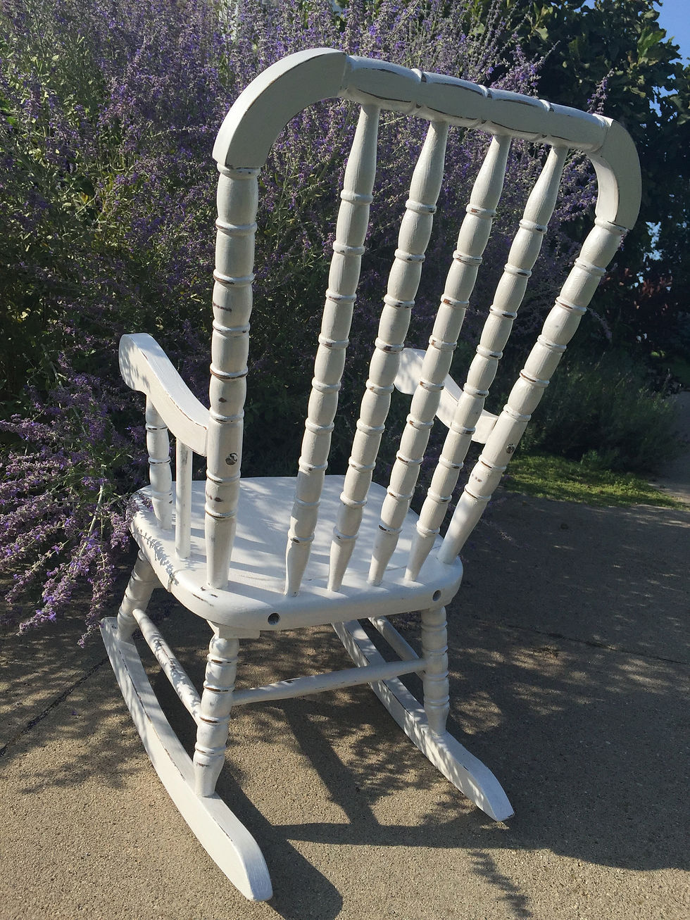 Thumbnail: Jenny Lind white toddler rocker