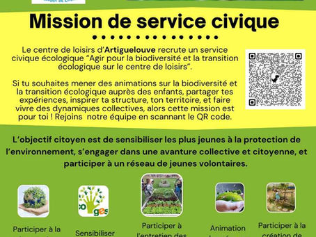 Accueil de Loisirs IAE : Recrutement en Service Civique