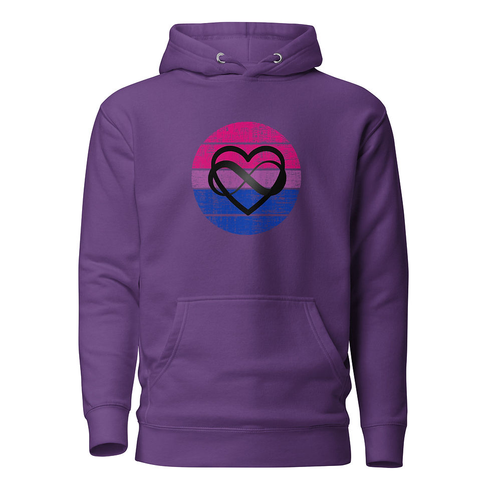 Thumbnail: Bi Polyamory Unisex Hoodie